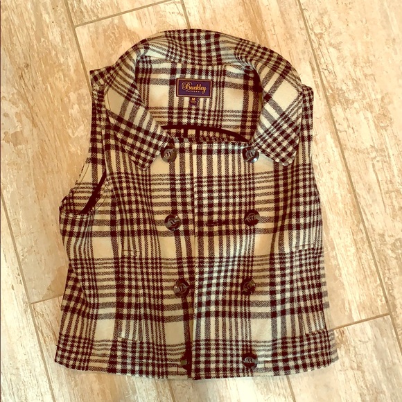 Madewell Houndstooth Wool Vest Size M